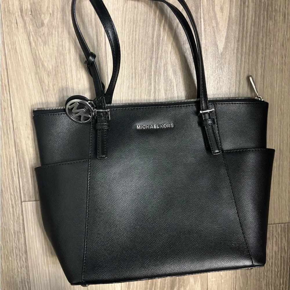 Michael Kors Black Saffiano Leather Tote - Picture 8 of 8